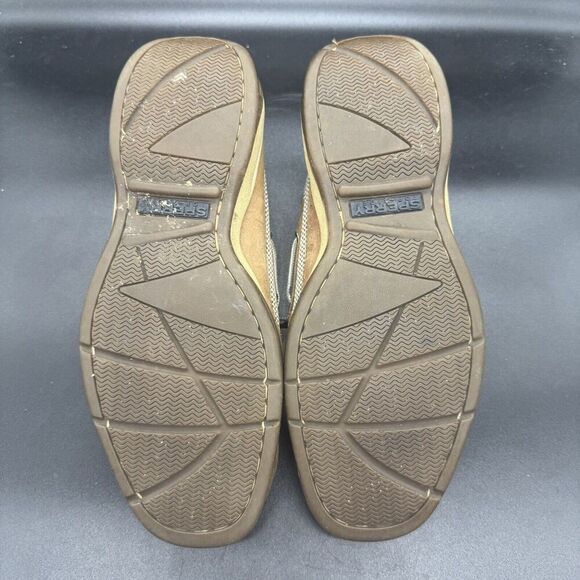 Sperry 2 Eye Leather Boat Shoes 0777347 Mens Size 11M Lace Up Leather Casual GUC - Picture 6 of 7